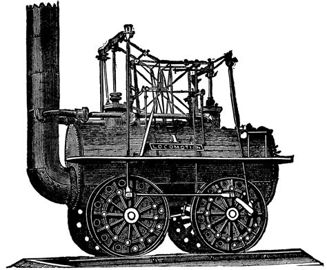 George Stephenson's First Locomotive | ClipArt ETC