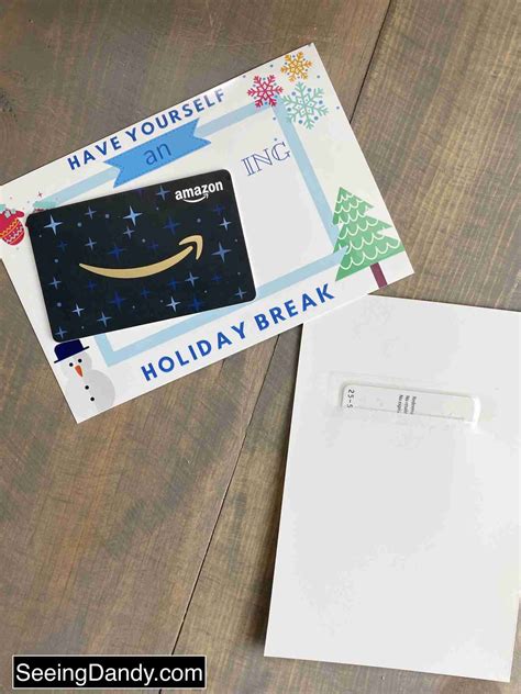 DIY Printable Amazon Gift Card to Create a Great Teacher Holiday Gift ...