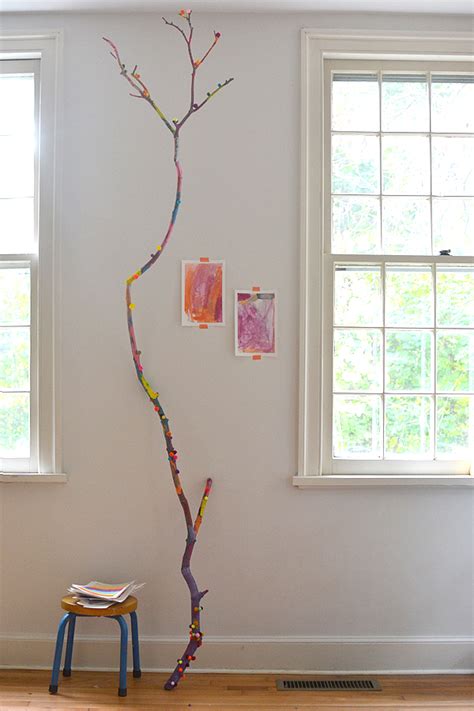 A Painted Branch // Collaborative Art with Kids - ARTBAR