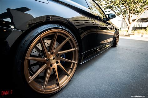 Murder Look of Customized Black BMW 4-Series Wearing Bronze Wheels ...