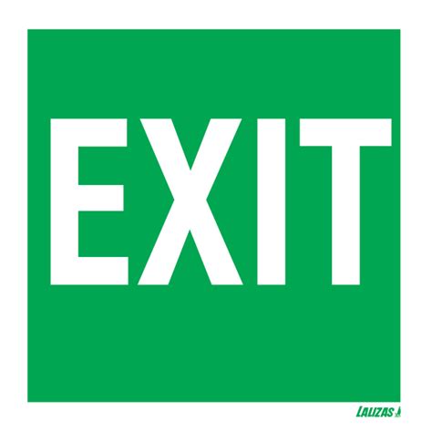 LALIZAS IMO SIGNS - Exit