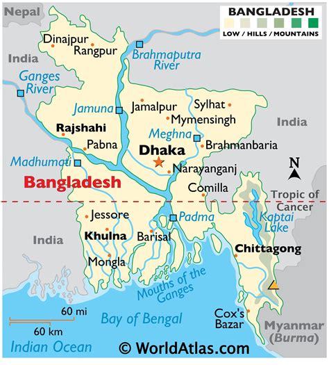 Bangladesh Map / Geography of Bangladesh / Map of Bangladesh - Worldatlas.com