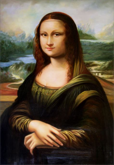 Framed Da Vinci Mona Lisa Repro Quality Hand Painted Oil Painting ...