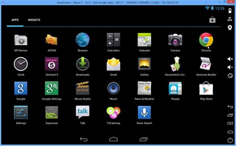 Genymotion lets you emulate Android directly from your desktop