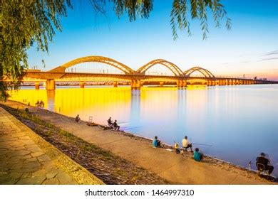 Harbin Songhua River Railway Bridge Located Stock Photo 1464997310 ...