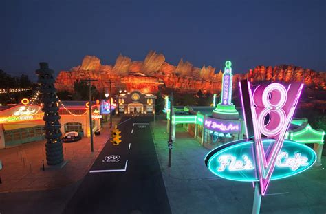 New Photos: Cars Land in Disney California Adventure Park, Day and Night | Disney Parks Blog