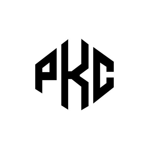 PKC letter logo design with polygon shape. PKC polygon and cube shape ...