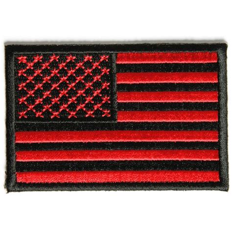 Red Black American Flag Patch | American flag patch, Flag patches, Black american flag