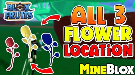 How to Get Race V2 in Blox Fruits: All Flower 3 Locations (Red, Blue, Yellow) - YouTube