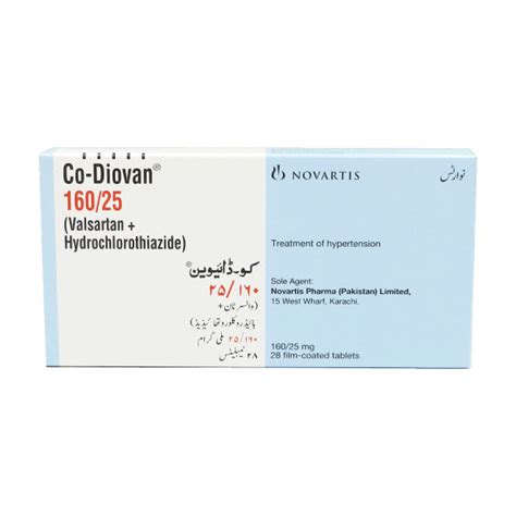 Co Diovan 160/25mg Tab (28s) | Super Health