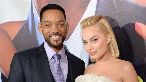 Margot Robbie Will Smith Photo Booth