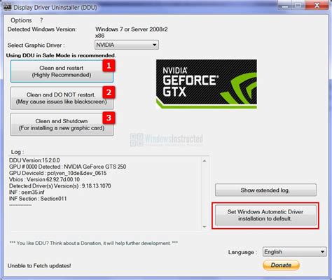 How to Remove Nvidia Graphic card Drivers