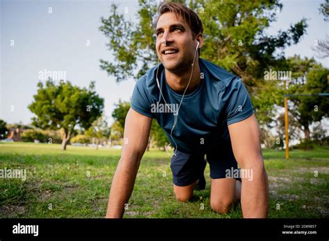 Model hands on knees in hi-res stock photography and images - Alamy