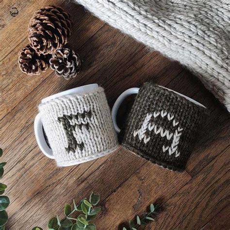 Handmade Customizable Knitted Wool Cup Warmer | Gadgetsin