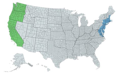 East Coast West Coast Map - Sioux Falls Zip Code Map