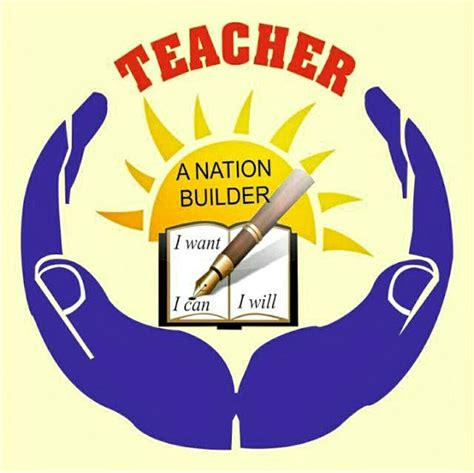 Teachers Logo Teacher~A Nation Builder | Teacher logo, Good luck quotes ...