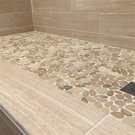 pebble tile shower floor installation - Chery Cope