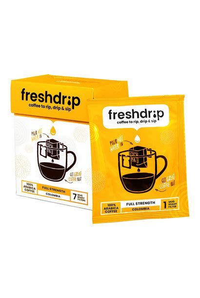 Full-Strength Coffee from Colombia ☕ | Portable Drip Coffee Filters - Freshdrip Coffee