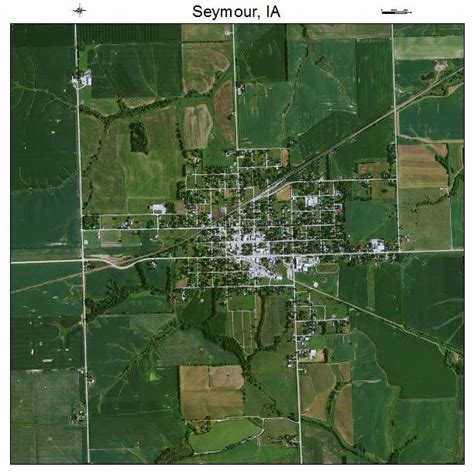 Aerial Photography Map of Seymour, IA Iowa