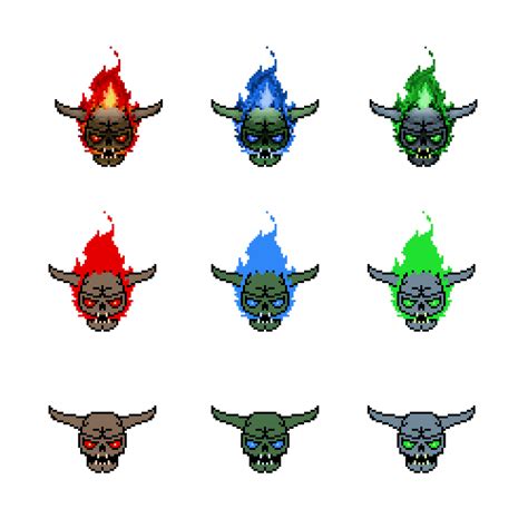 Doom - Lost Souls sprites V2 by NSEI1903 on DeviantArt