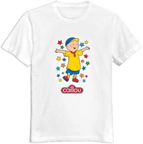 Men Caillou Standup Customized Regular Size S Color White T-Shirts By Mjensen: Amazon.ca ...