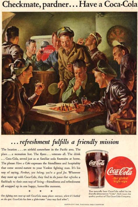 1945 Coca Cola Poster, Coca Cola Ad, Pepsi Cola, Funny Vintage Ads, Vintage Humor, Vintage ...