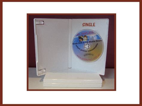 100 White 14mm DVD Case - JPL Displays Blank Media Store