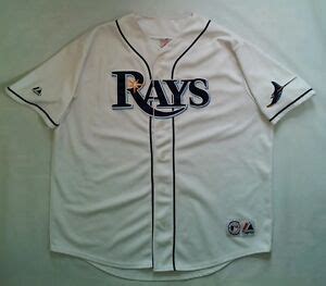 MAJESTIC TAMPA BAY DEVIL RAYS ALL SEWN LOGOS JERSEY. | eBay