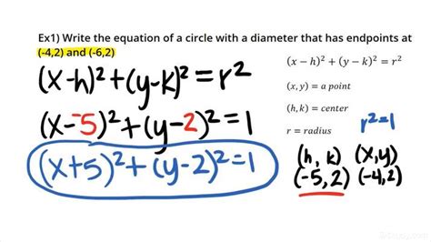 Find Equation Of Circle With 2 Points And Radius - Tessshebaylo