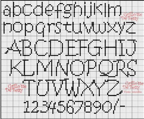 Printable Cross Stitch Letter Patterns