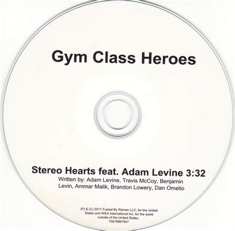 Gym Class Heroes – Stereo Hearts (2011, CDr) - Discogs