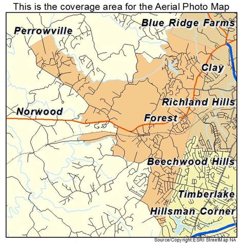 Aerial Photography Map of Forest, VA Virginia