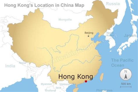 China and Hong Kong map - Map of China and Hong Kong (China)