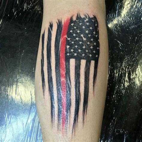 101 Best Red Line Firefighter Flag Tattoo Ideas That Will Blow Your Mind!