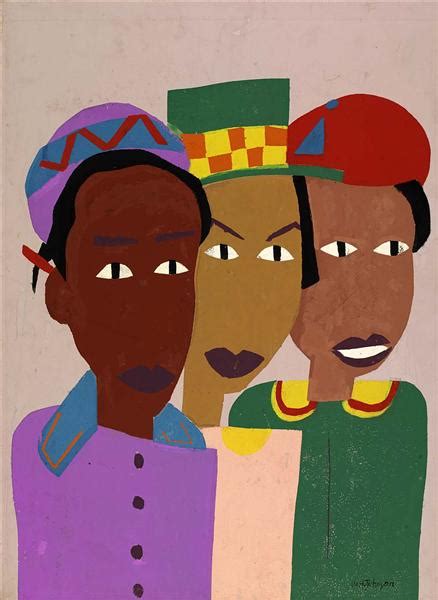 Three Friends, 1945 - William H. Johnson - WikiArt.org