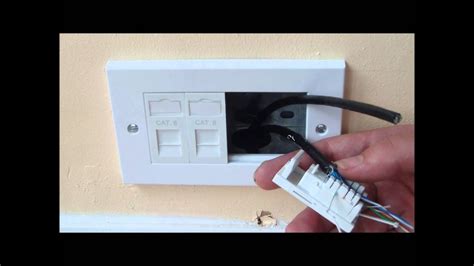 How to install ethernet sockets to a room - YouTube