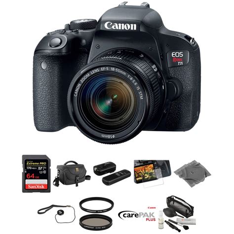 Canon EOS Rebel T7i DSLR Camera with 18-55mm Lens Deluxe Kit