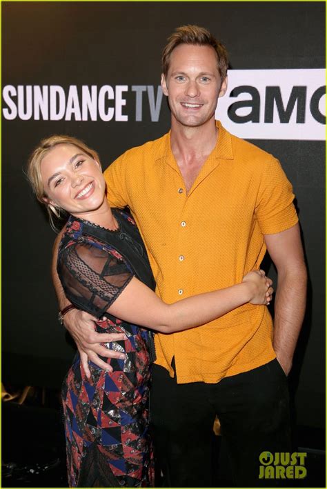 Alexander Skarsgard & Florence Pugh Promote 'The Little Drummer Girl' at Summer TCAs!: Photo ...