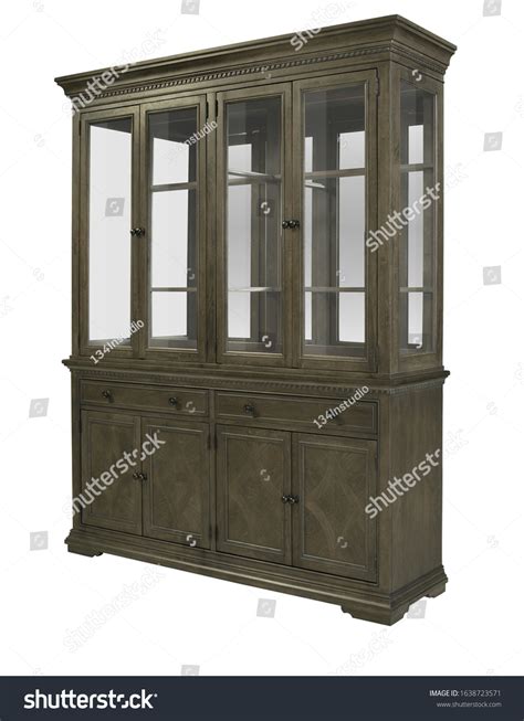 China Cabinet Isolated On White Background Stock Photo 1638723571 ...