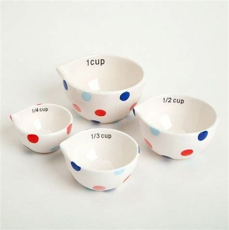 ceramic measuring cups | Sweet Dots Ceramic Measuring Cups | Measuring cups and spoons ...