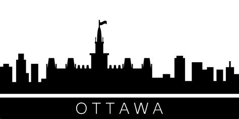 Ottawa detailed skyline 22763155 Vector Art at Vecteezy