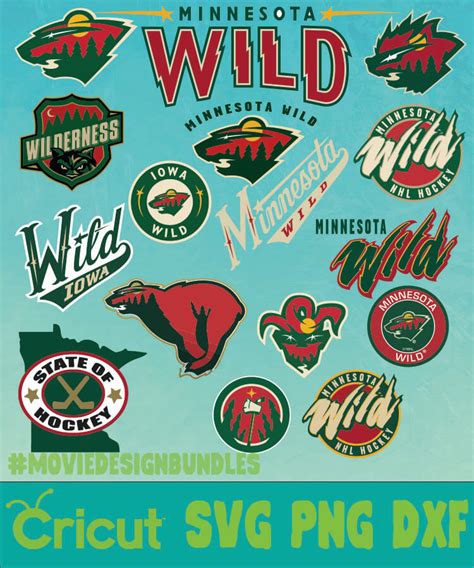 MINNESOTA WILD NHL BUNDLE LOGO SVG PNG DXF - Movie Design Bundles