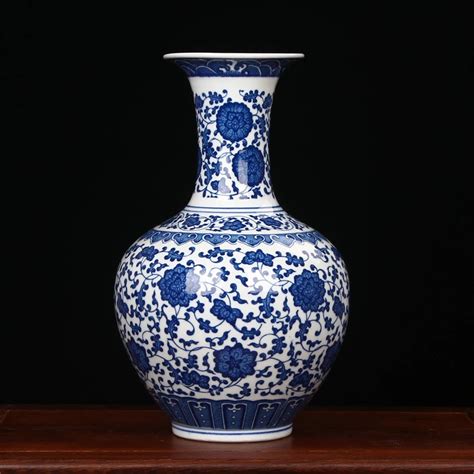 Antique Chinese Blue And White Porcelain Vases For Home Decoration -in Vases from Home & Garden ...