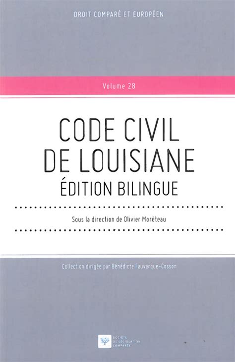 Guest post – The Louisiana Civil Code Translation Project | From Words to Deeds: translation ...