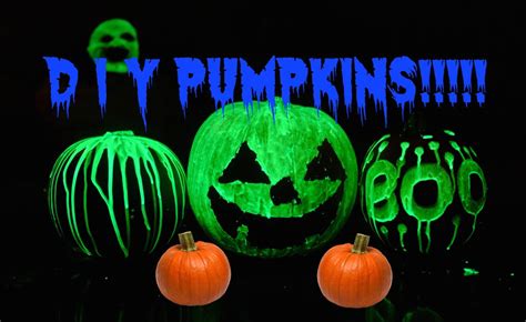 DIY Glow In The Dark Pumpkins Tutorial - YouTube