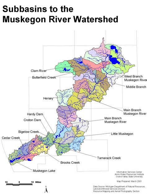 Muskegon River Watershed Project - Study Area - Robert B. Annis Water ...