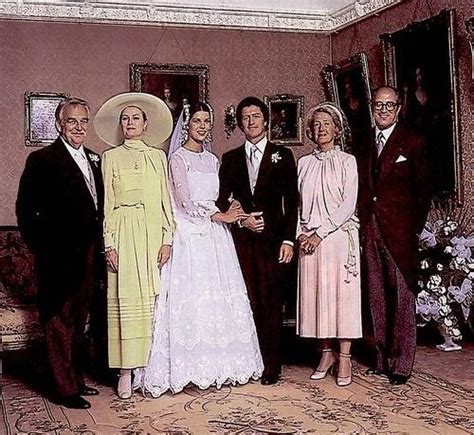 Grace & Family — Princess Caroline and Philippe Junot’s wedding in... | Princess caroline ...