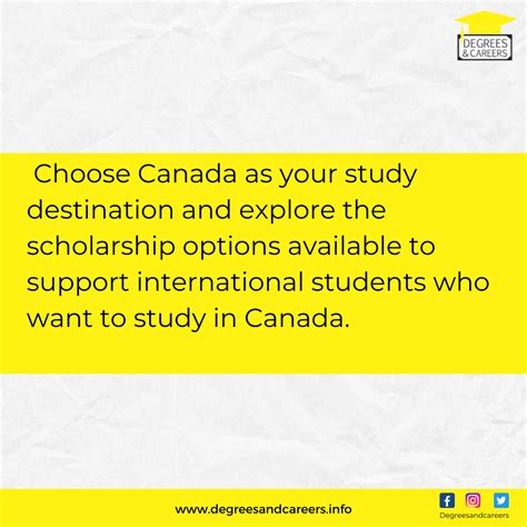 Scholarships In Canada For International Students. - Degrees & Careers