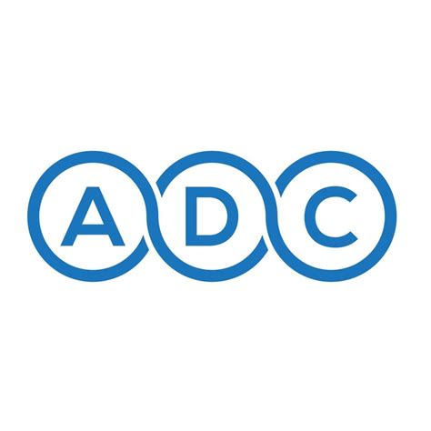 ADC letter logo design on white background. ADC creative initials ...
