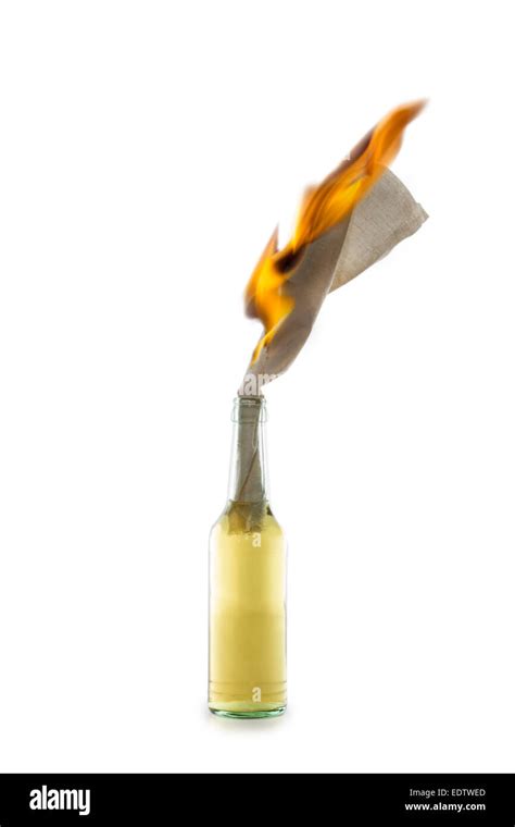 Molotov cocktail bottle on fire hi-res stock photography and images - Alamy